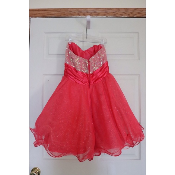 Hot Pinky Peach Speechless Homecoming/Prom Dress - Picture 2 of 8